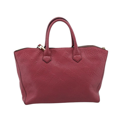 Burberry Clifton Convertible Heritage Grained Leather, Red, Leather, Tote Bag