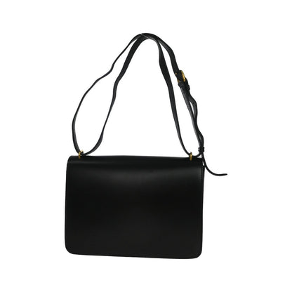 Burberry D-ring Leather, Black, Leather, Shoulder Bag