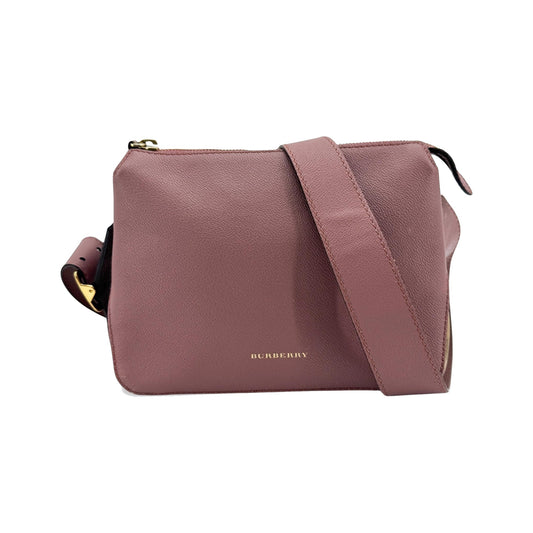 Burberry Helmsley Leather, Pink, Calfskin, Handbag
