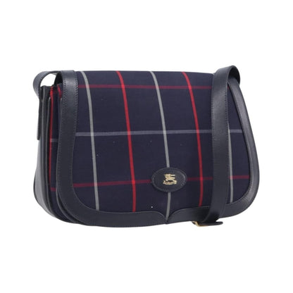 Burberry Nova Check Shoulder Bag Canvas, Navy, Canvas, Shoulder Bag