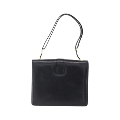 Burberry Nova Check Shoulder Bag Leather, Black, Leather, Shoulder Bag