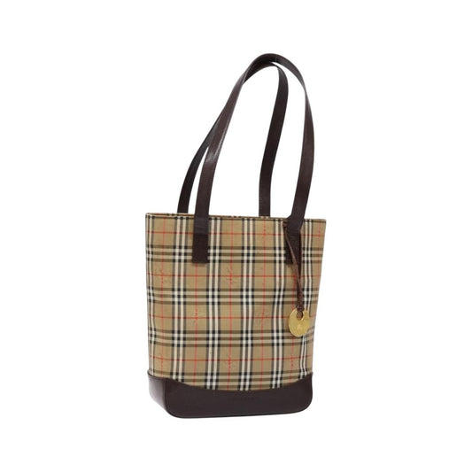 Burberry Nova Check Tote canvas check pattern, Beige, Canvas, Tote bag