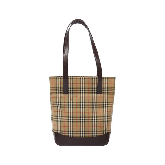 Burberry Nova Check Tote canvas check pattern, Beige, Canvas, Tote bag