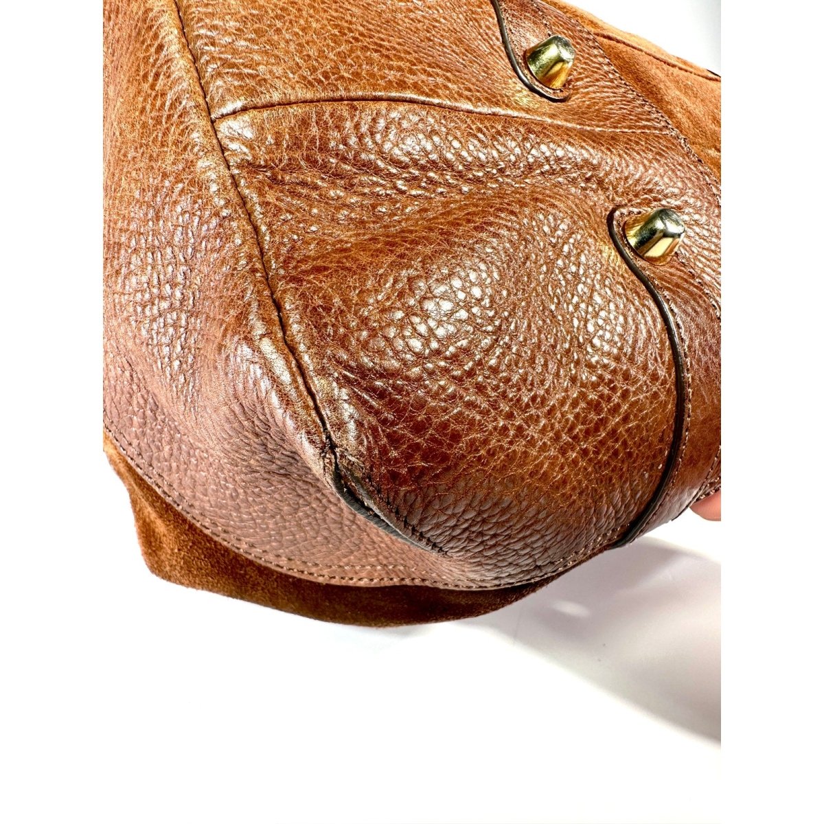 BURBERRY Suede Leather Drawstring Hobo - Brandsamsara