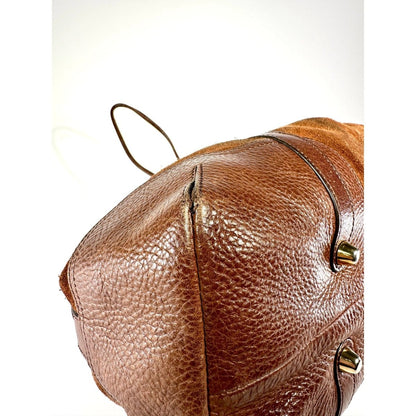 BURBERRY Suede Leather Drawstring Hobo - Brandsamsara