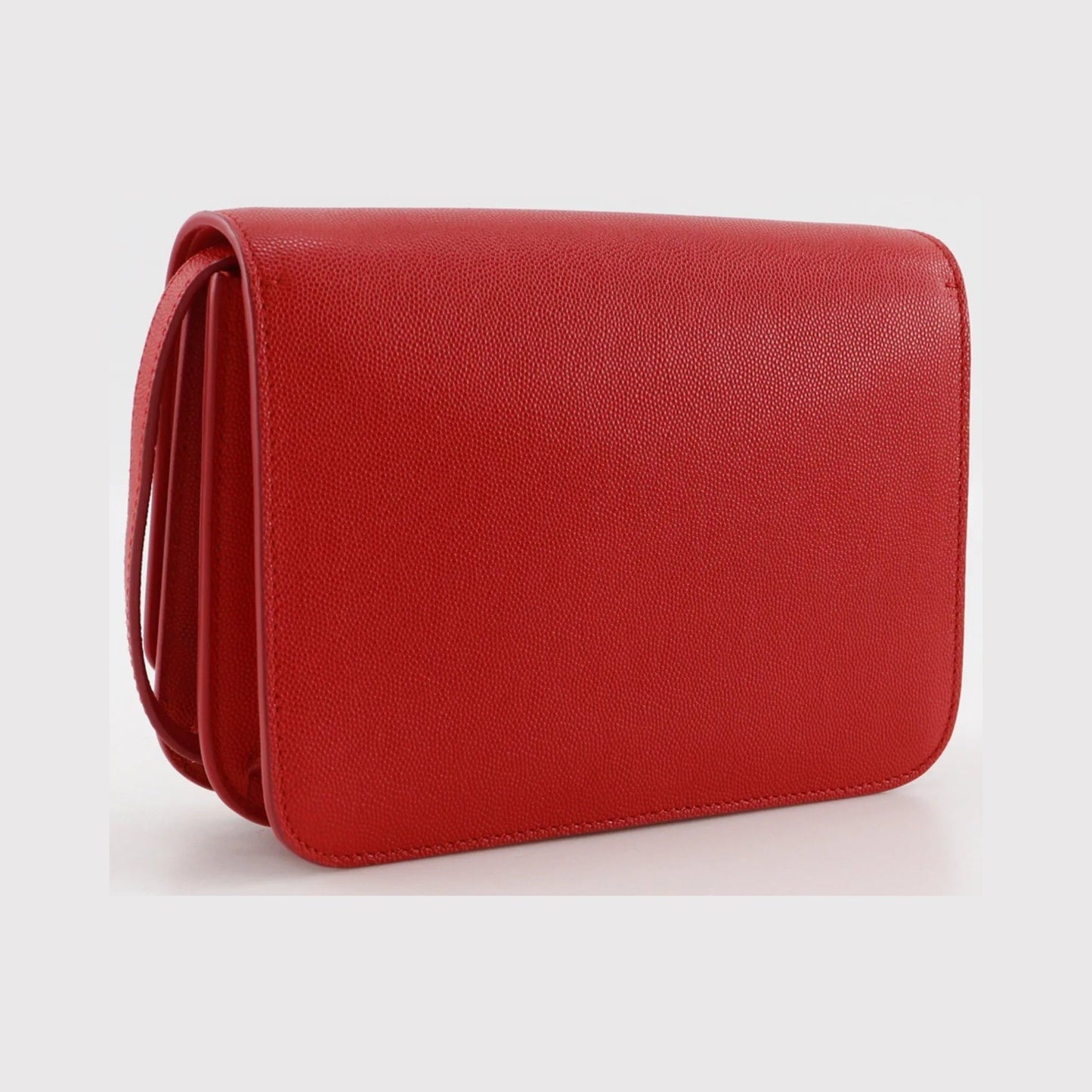 Burberry TB Flap Leather, Red, Leather, Clutch