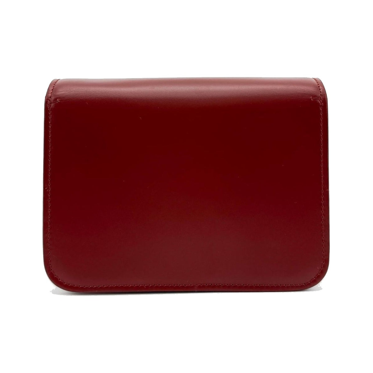 Burberry TB Flap Leather, Red, Leather, Handbag