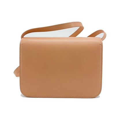 Burberry TB Shoulder Bag Leather, Beige, Leather, Shoulder Bag