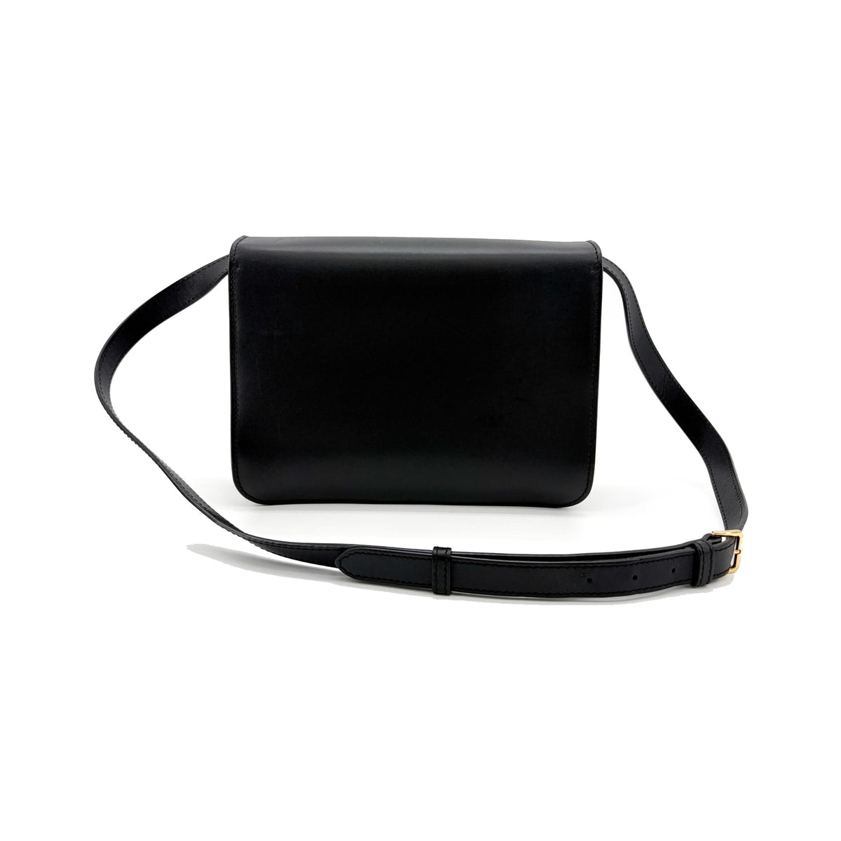 Burberry TB Shoulder Bag Leather, Black, Leather, Shoulder Bag