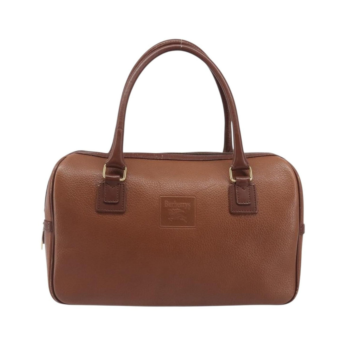 Burberry Vintage Boston Leather, Brown, Leather, Handbag