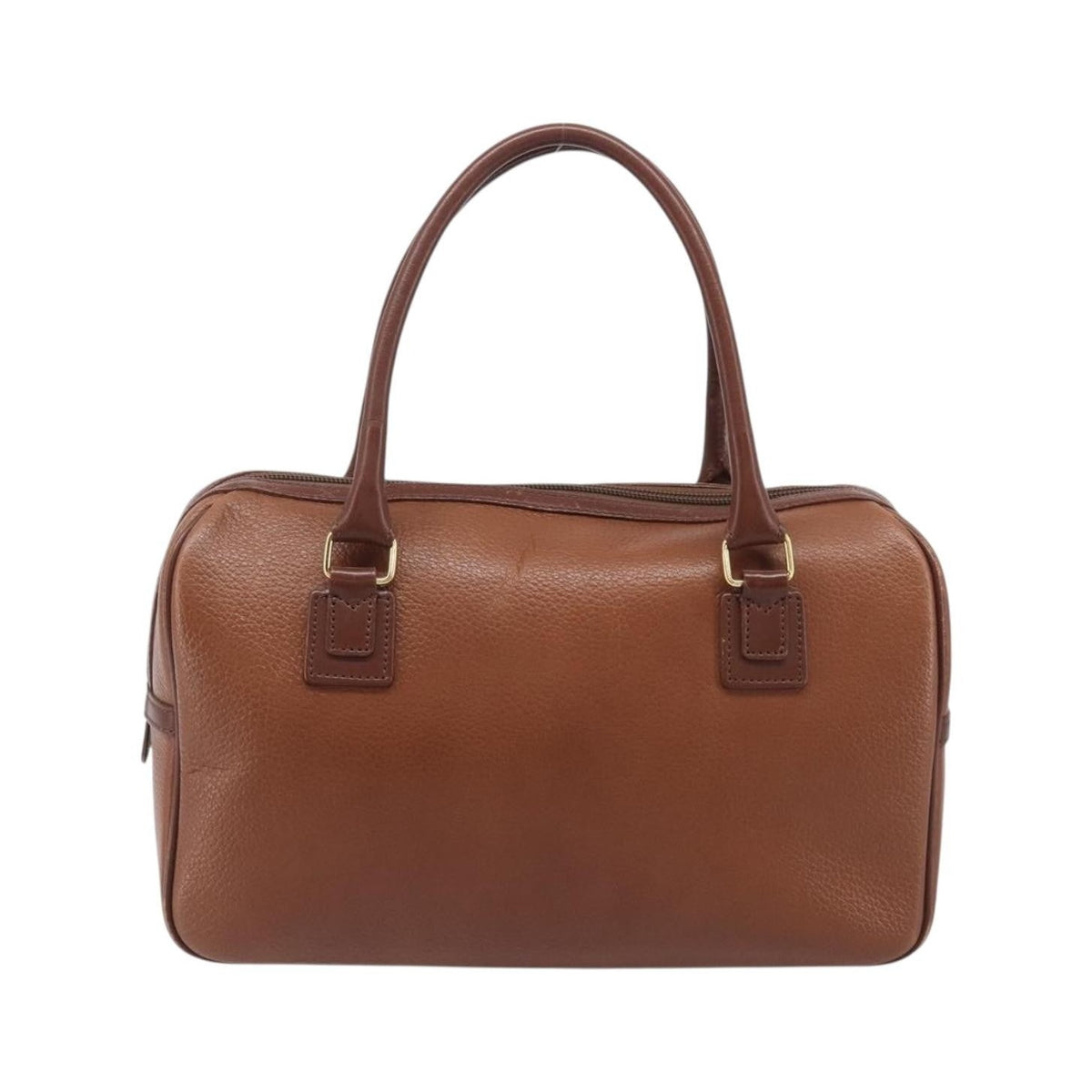 Burberry Vintage Boston Leather, Brown, Leather, Handbag