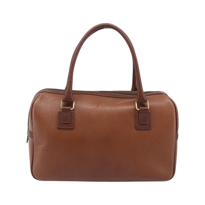 Burberry Vintage Boston Leather, Brown, Leather, Handbag