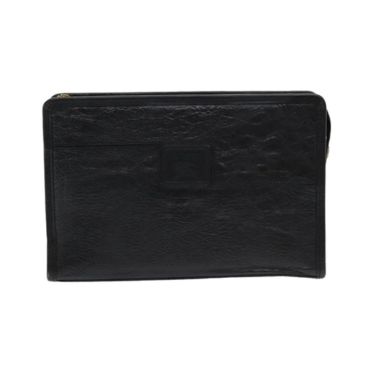 Burberry Vintage Leather, Black, Leather, Clutch