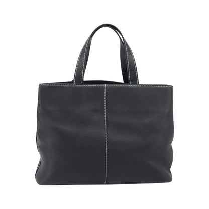 Burberry Vintage Leather, Black, Leather, Tote Bag