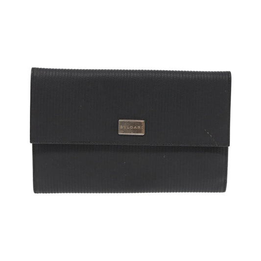 Bvlgari Clutch PVC Leather, Black, PVC, Clutch