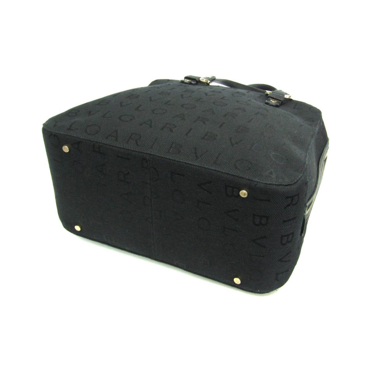 Bvlgari Logomania Canvas, Black, Canvas, Handbag