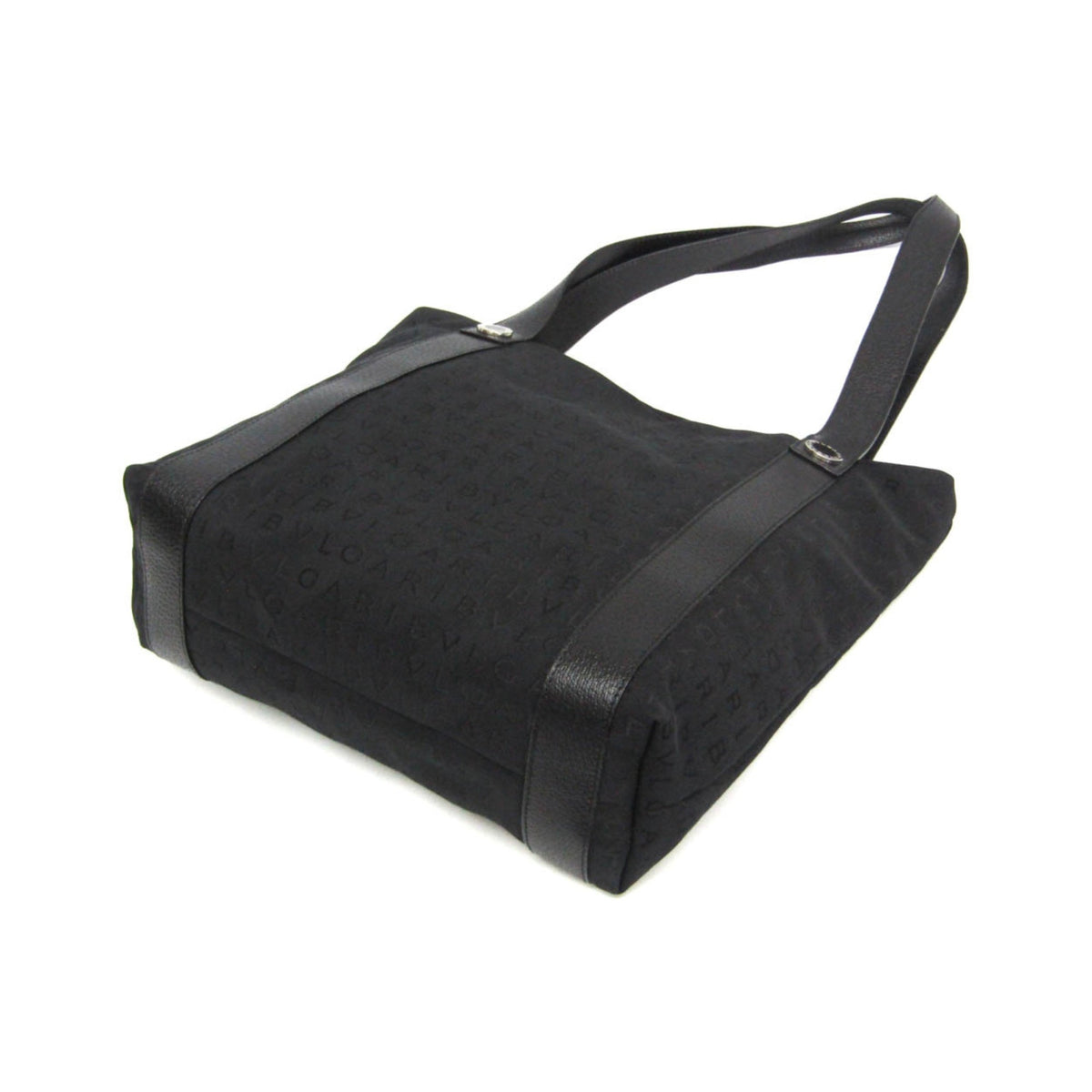 Bvlgari Logomania Canvas, Black, Canvas, Tote Bag
