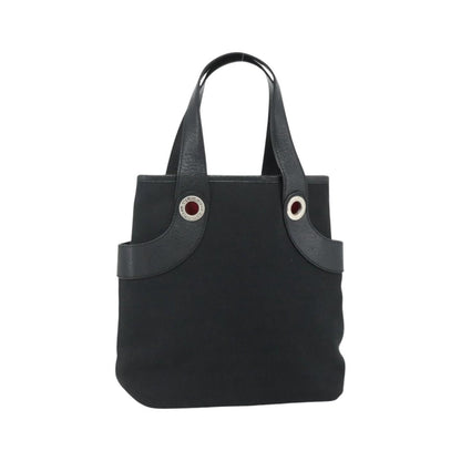 Bvlgari Logomania Canvas, Black, Canvas, Shoulder Bag