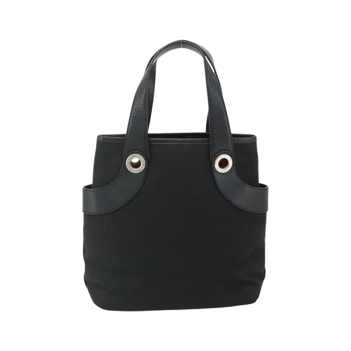 Bvlgari Logomania Canvas, Black, Canvas, Shoulder Bag