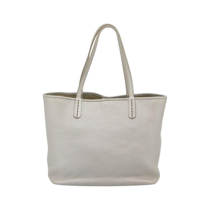 Bvlgari Vintage Leather, Gray, Leather, Tote Bag