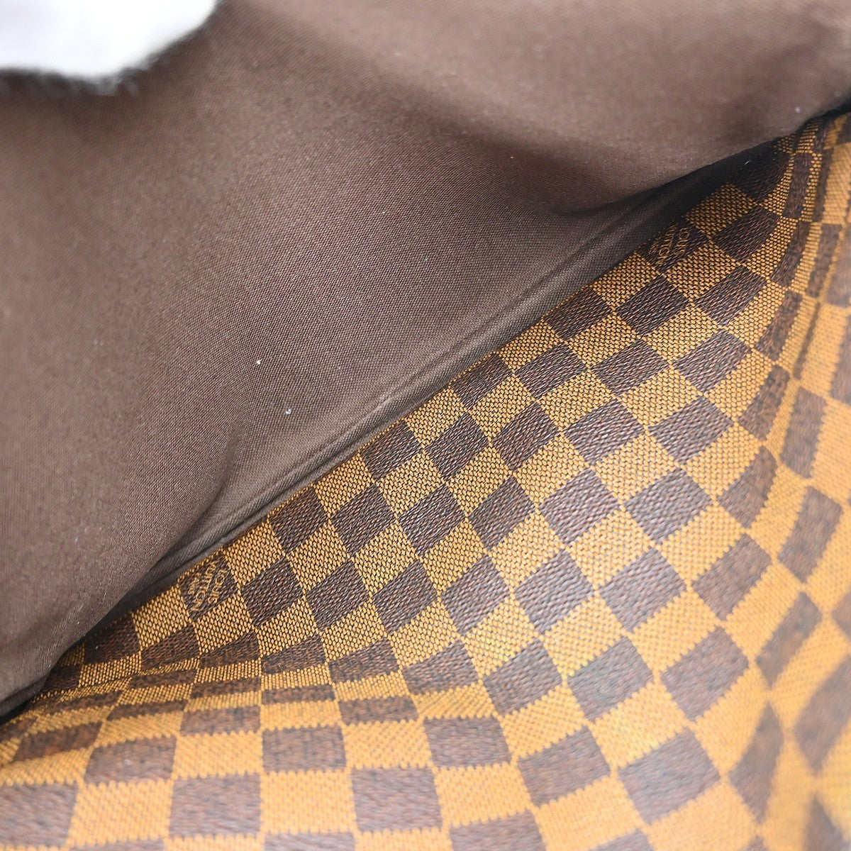 Louis Vuitton Naviglio Damier, Brown, Canvas, Shoulder Bag