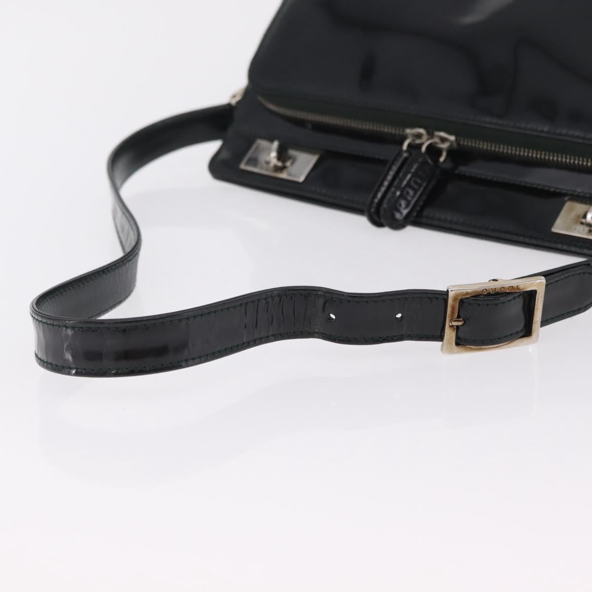 Gucci Shoulder Patent leather, Black, Patent Leather, Shoulder Bag