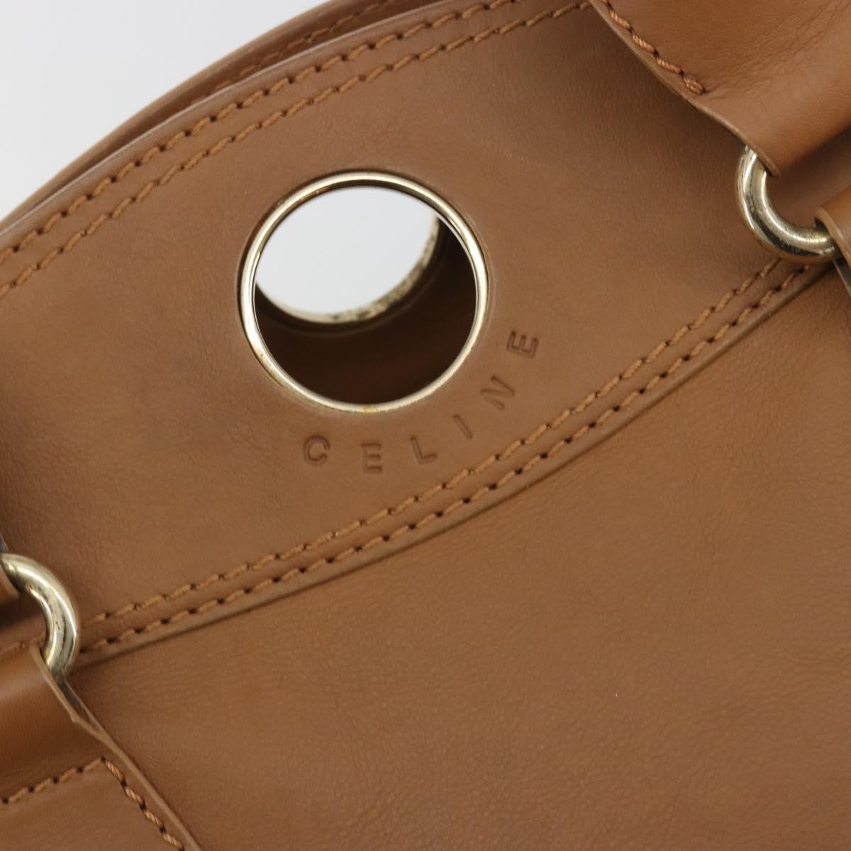 Celine Vintage Leather, Brown, Leather, Handbag