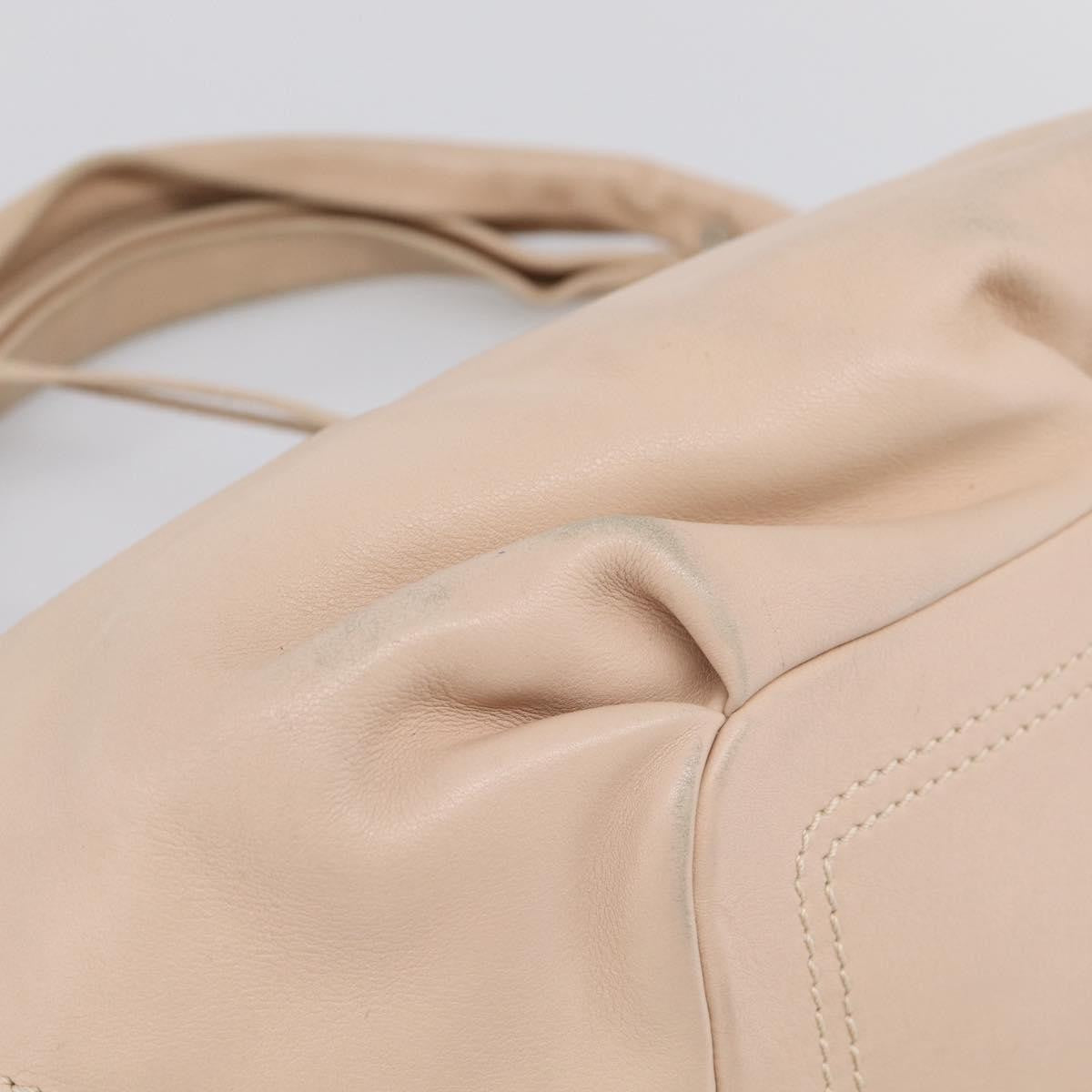 Celine Bittersweet Leather, Beige, Leather, Handbag