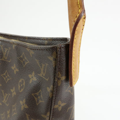 Louis Vuitton Looping Monogram Canvas, Brown, Canvas, Handbag