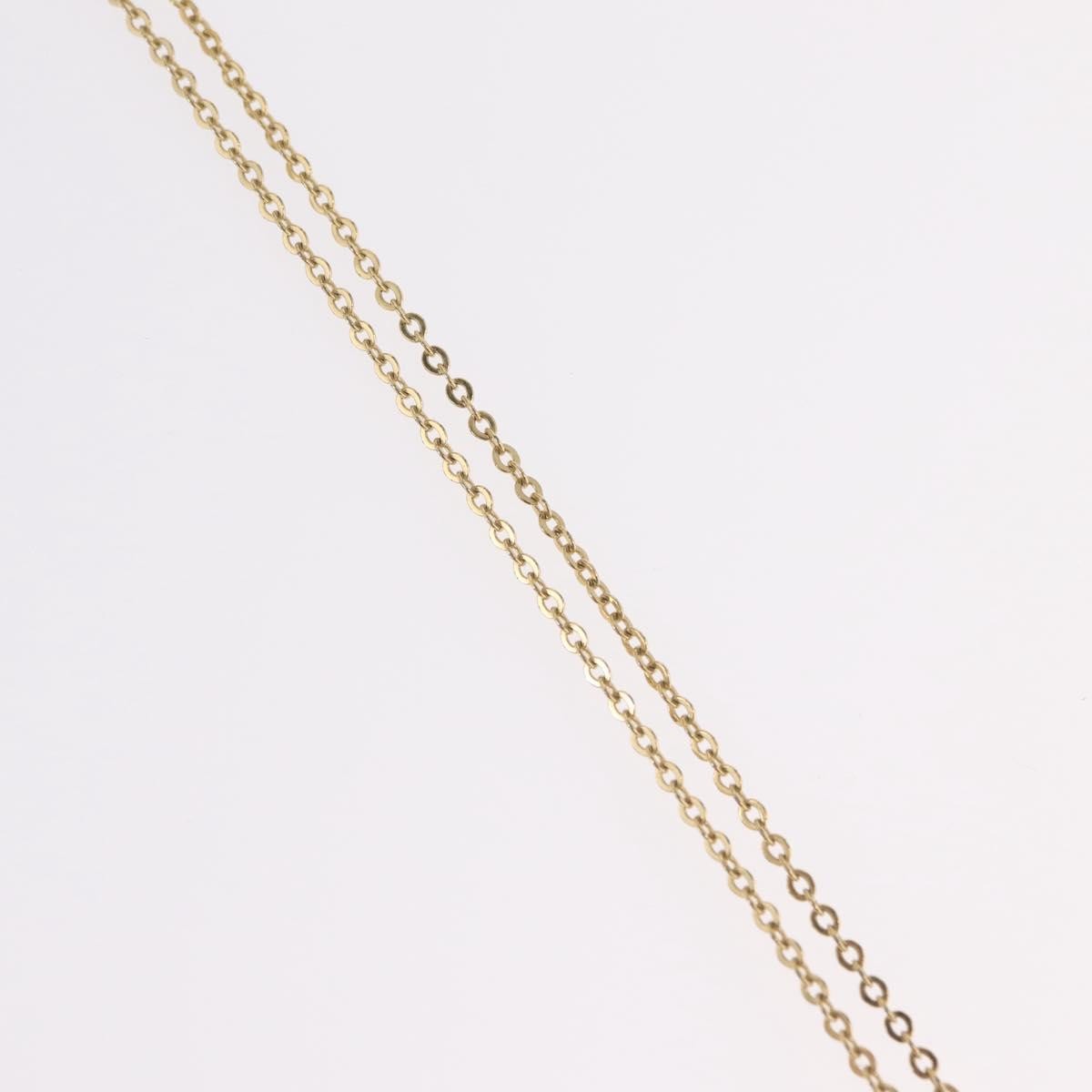 Christian Dior Logo Heart Pendant Metal, Gold, Metal, Necklace