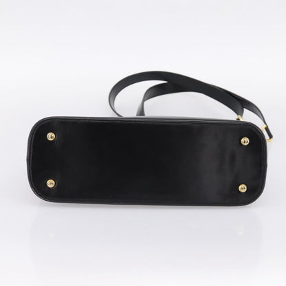 Celine Shoulder Leather, Black, Leather, Shoulder Bag