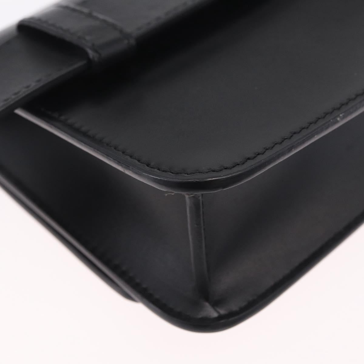 Burberry TB Belt Leather, Black, Leather, Clutch