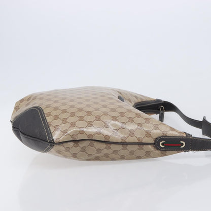 Gucci Nice Hobo Patent Canvas, Beige, Canvas, Shoulder Bag
