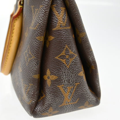 Louis Vuitton Pallas Tote Monogram Canvas with Leather, Brown, Canvas, Handbag