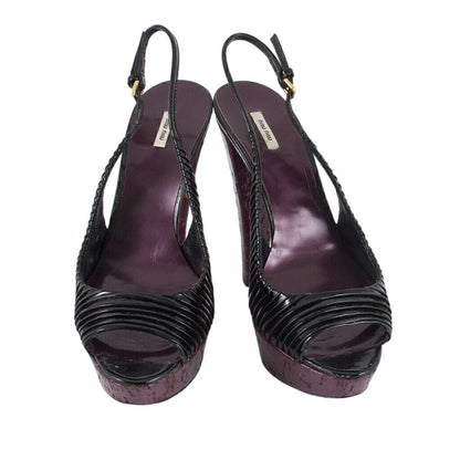 Γόβες Miu Miu Slingback 9 US Μαύρο