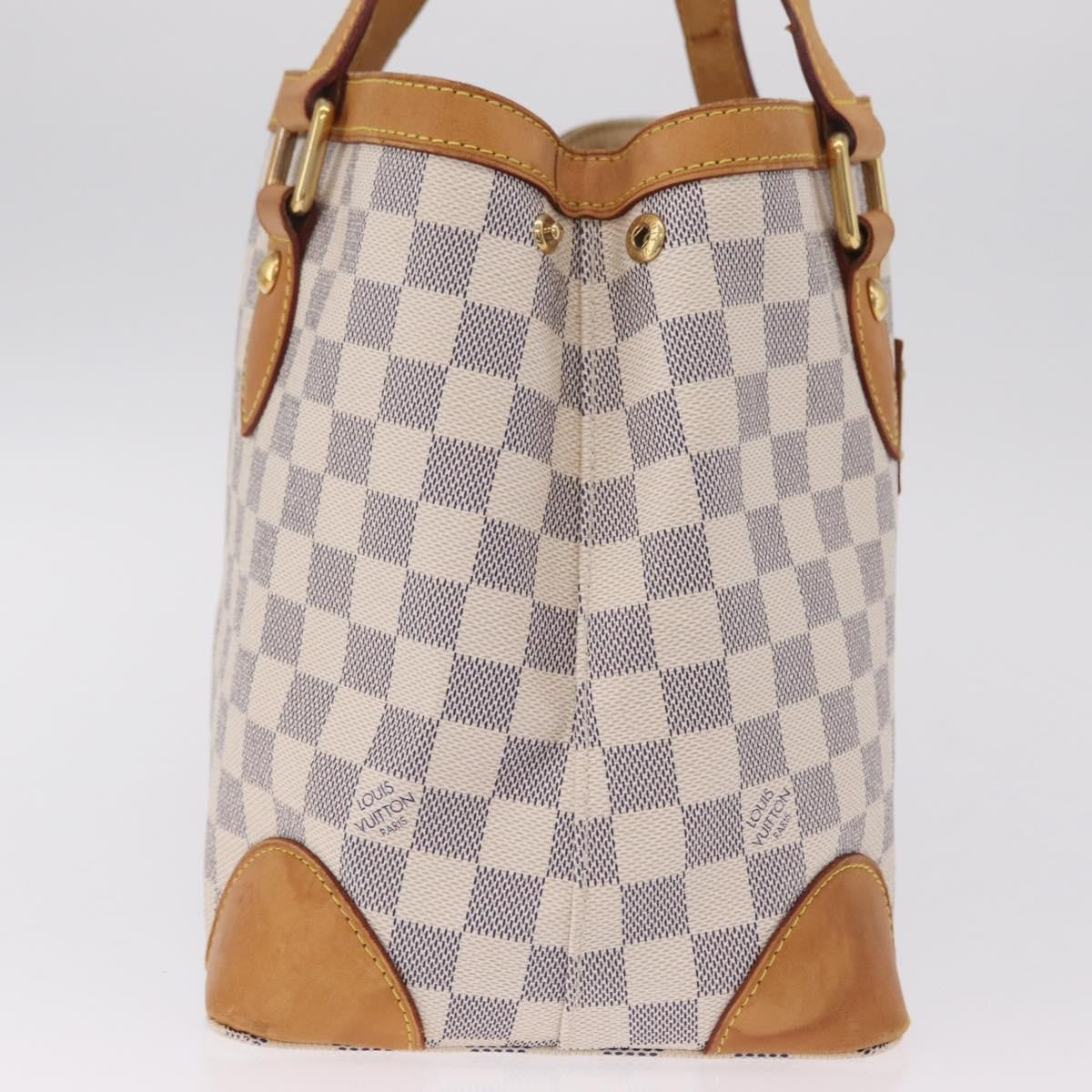 Louis Vuitton Hampstead Damier, Beige, Canvas, Handbag