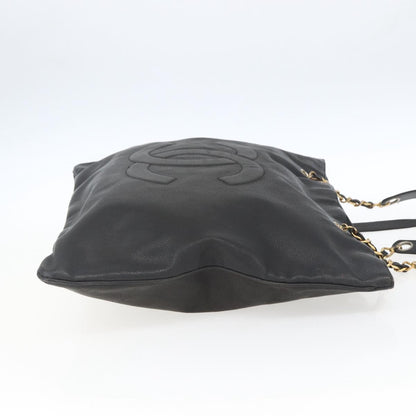 Chanel Grand Shopping Tote Quilted Calfskin, BLACK, LEATHER, Shoulder bag