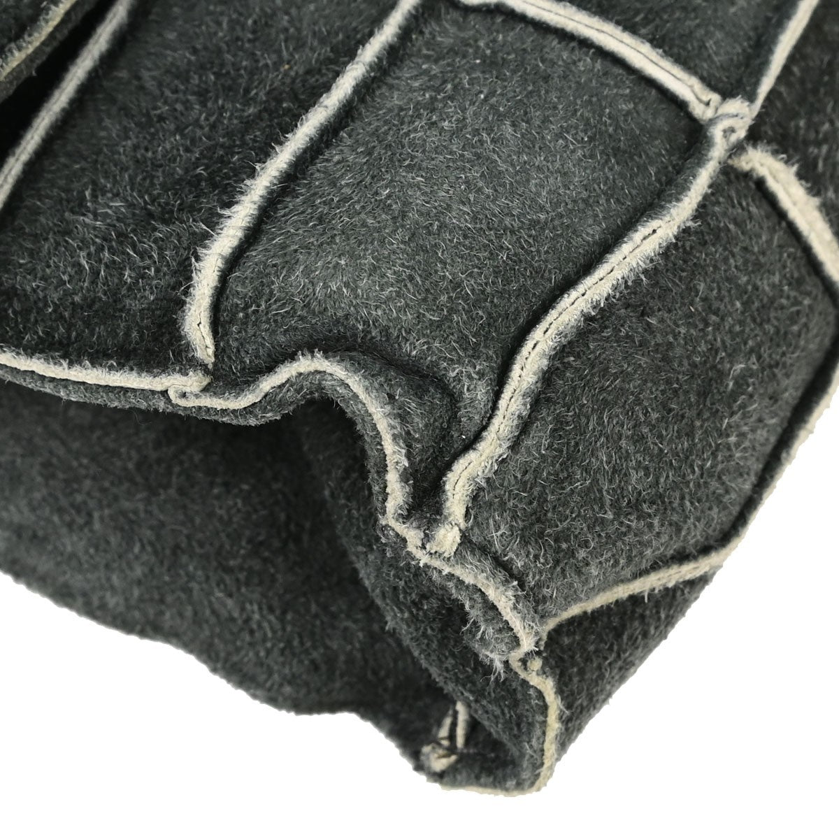 Chanel Accordion Reissue Flap Patchwork Suede, Gray, Suede, Handbag
