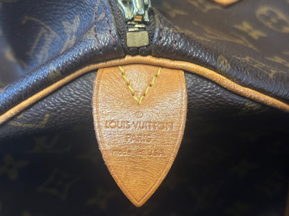 Louis Vuitton Speedy Handbag Monogram Canvas, Brown, Canvas, Handbag