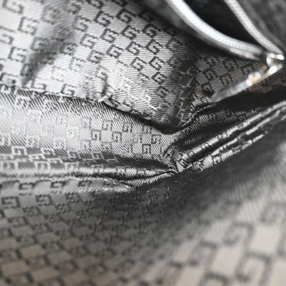 Gucci Vintage Hobo Canvas, Black, Canvas, Shoulder Bag
