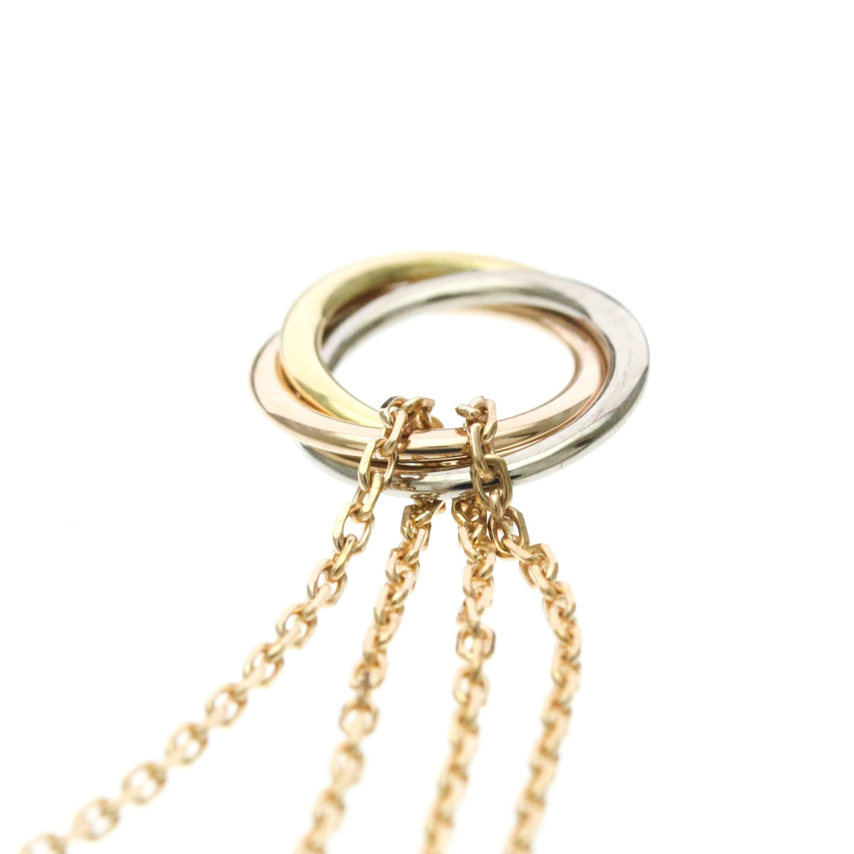 Cartier Trinity Choker 18K Tricolor Gold, Gold, Gold, Necklace