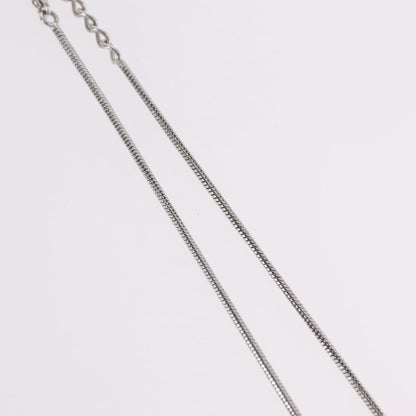 Christian Dior D logo Pendant Metal, Silver, Metal, Necklace