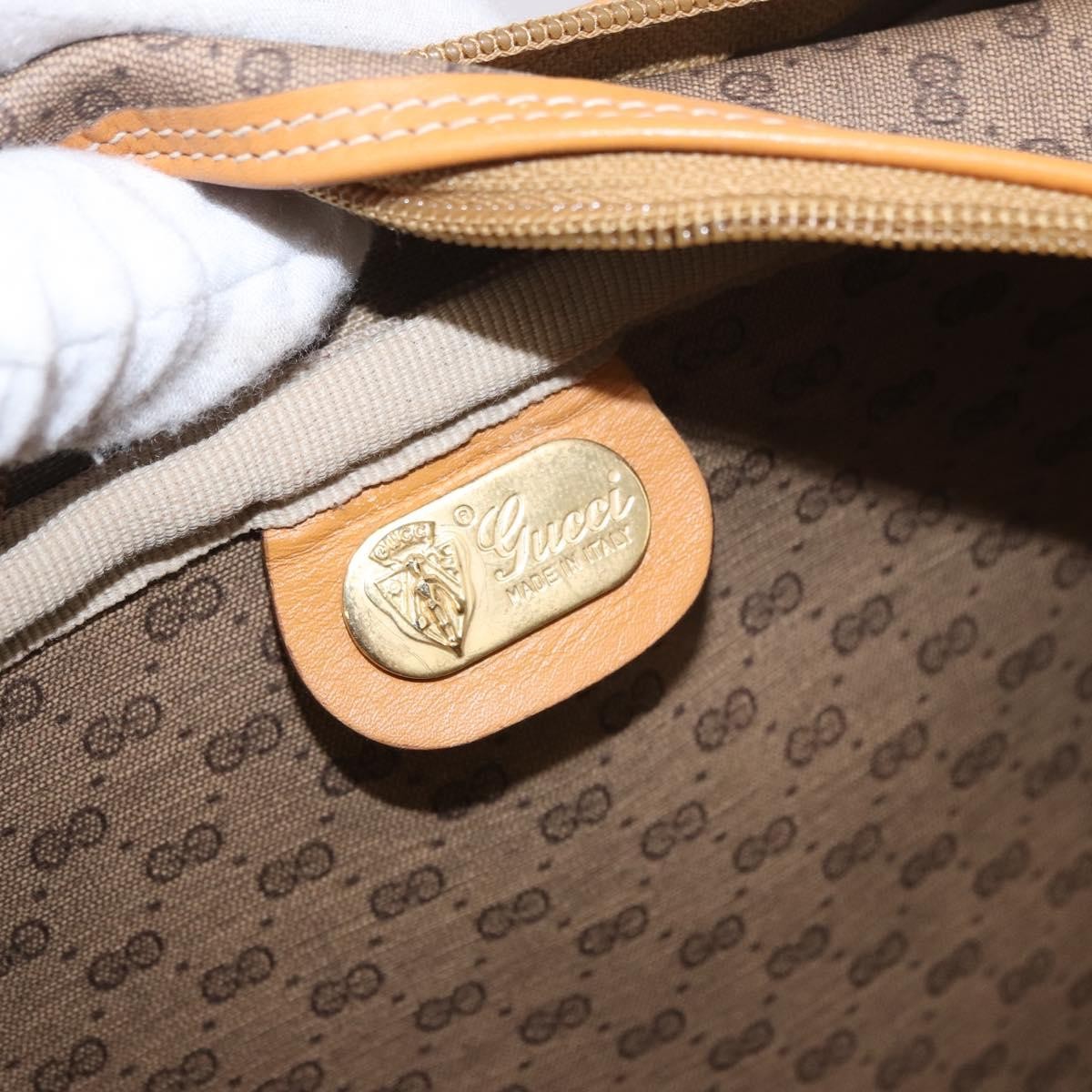 Gucci Micro GG Canvas Canvas, Beige, Canvas, Shoulder Bag
