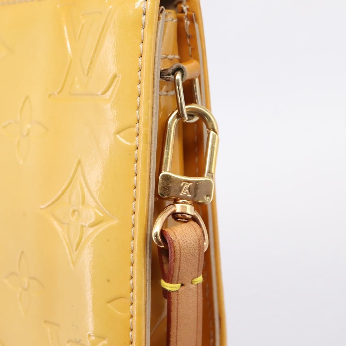 Louis Vuitton Lexington Pochette Monogram Vernis, Beige, Patent Leather, Clutch