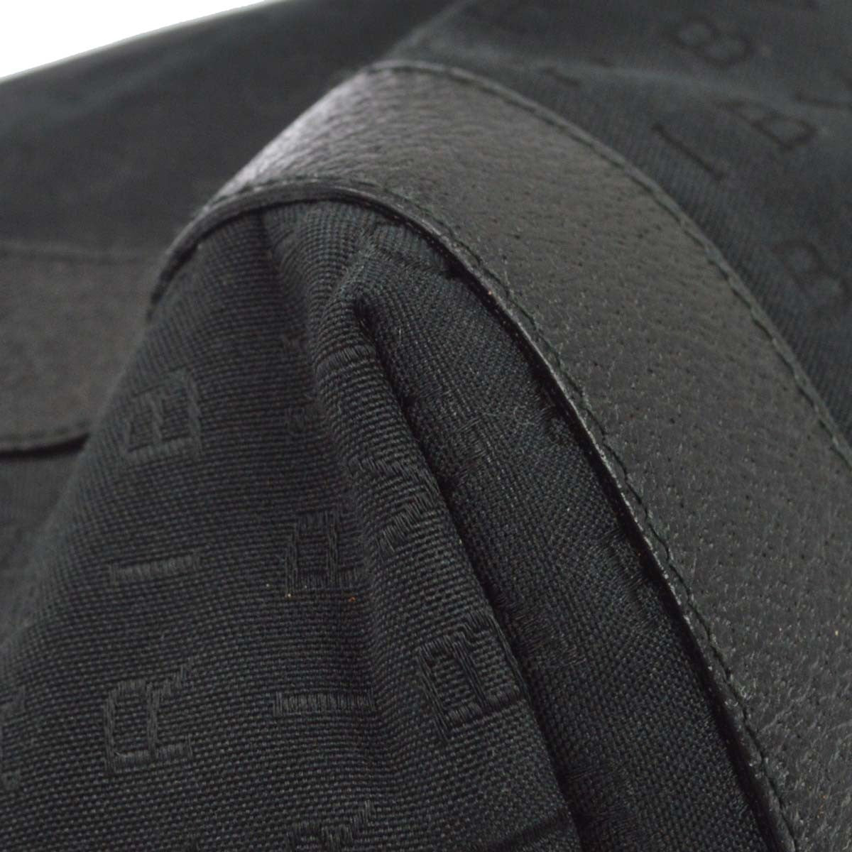 Bvlgari Logomania Canvas, Black, Canvas, Shoulder Bag