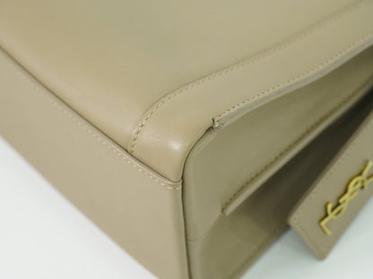 Saint Laurent East Side Smooth Leather, Beige, Leather, Tote Bag