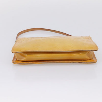 Louis Vuitton Lexington Pochette Monogram Vernis, Beige, Patent Leather, Clutch