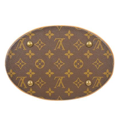 Louis Vuitton Bucket Monogram Canvas, Brown, Canvas, Tote Bag