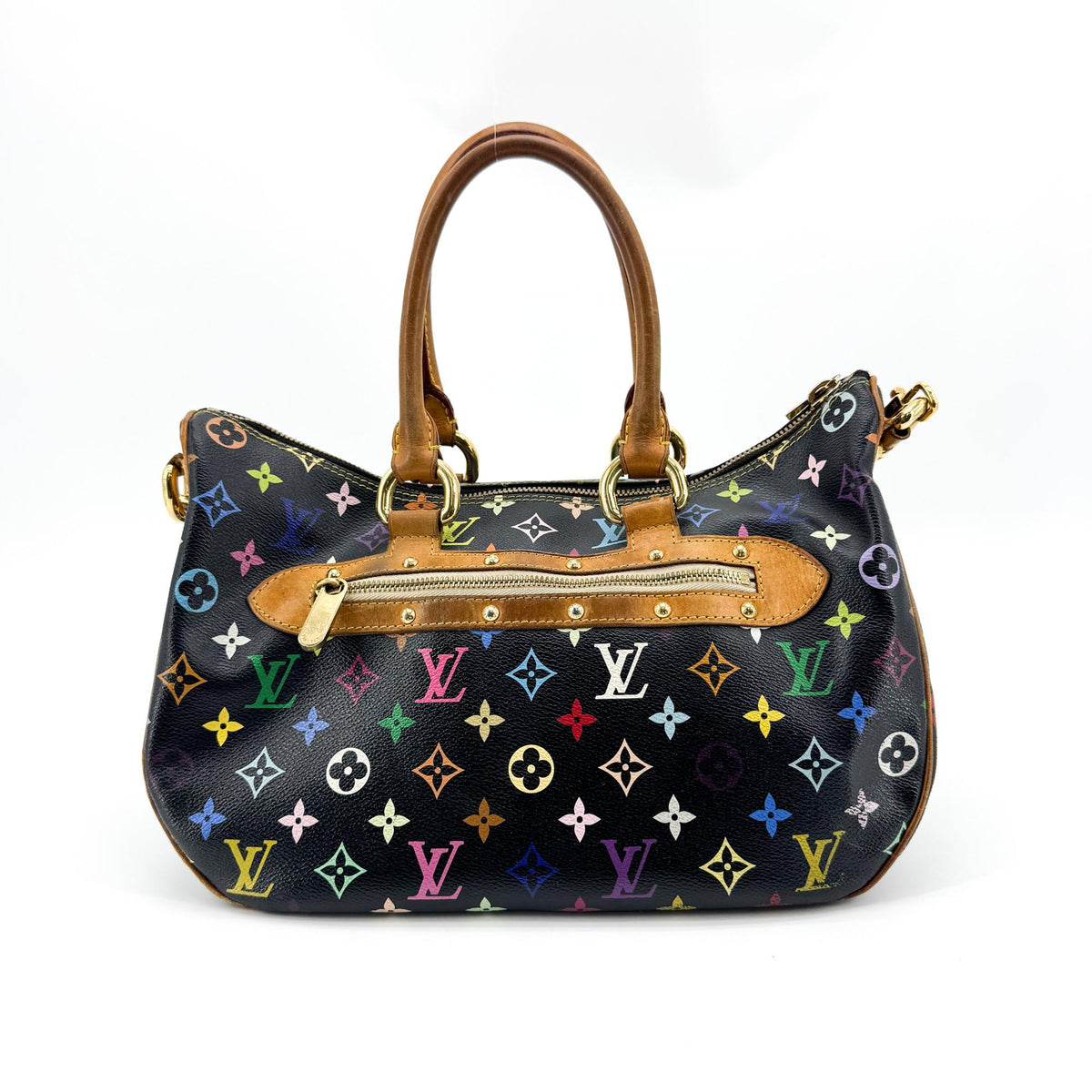 Louis Vuitton Rita Monogram Multicolor, Black, Canvas, Handbag