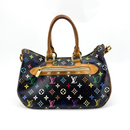 Louis Vuitton Rita Monogram Multicolor, Black, Canvas, Handbag